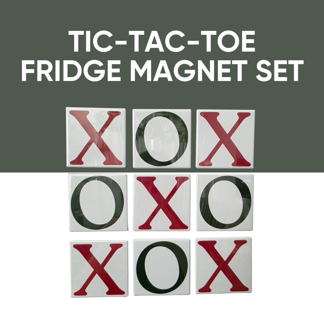 Tic-tac-toe Fridge Magnet Set